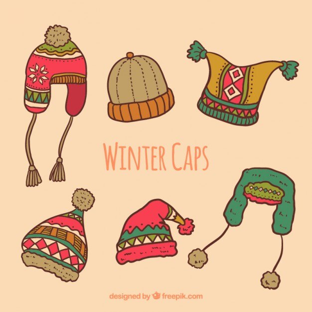 Colección de gorros de invierno