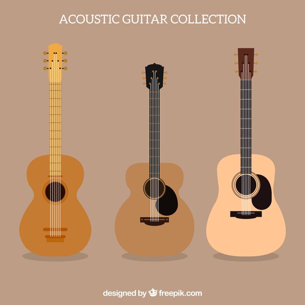 Colección de guitarras acústicas