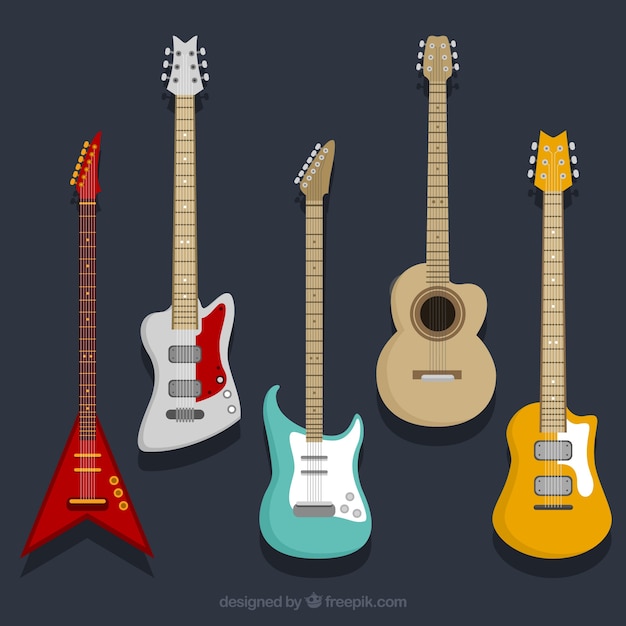 Colección de guitarras eléctricas