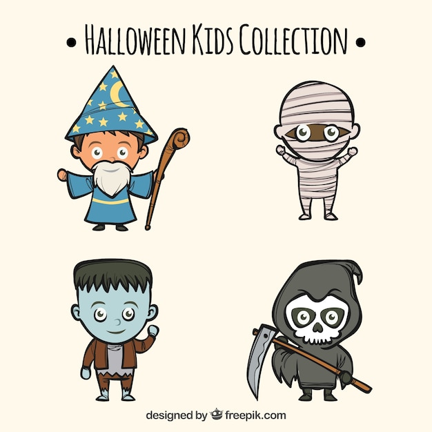 Colección de halloween divertida para niños