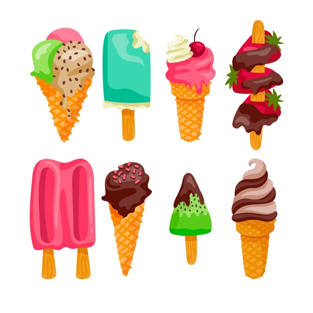 Colección de helados