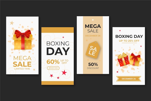 Colección de historias de boxing day ig