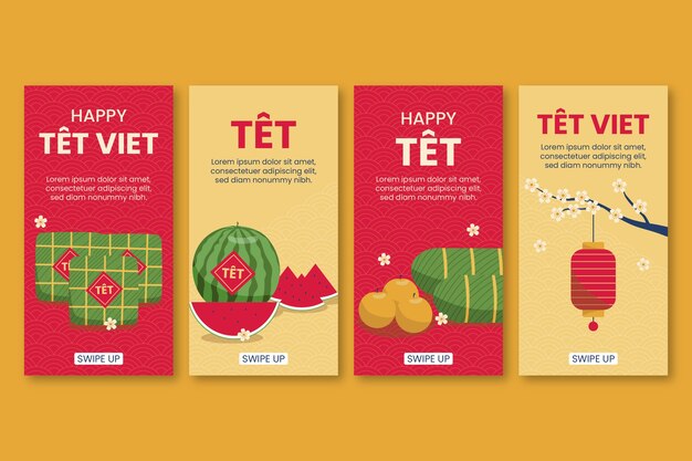 Colección de historias de instagram de flat tet
