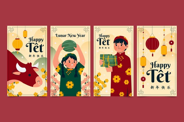 Colección de historias de instagram de flat tet
