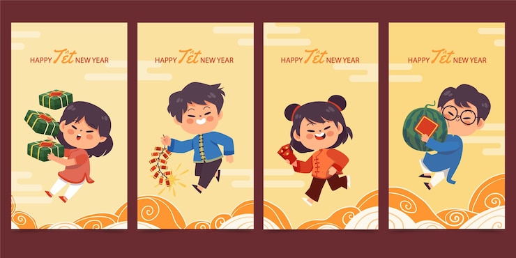 Vector gratuito colección de historias de instagram de flat tet