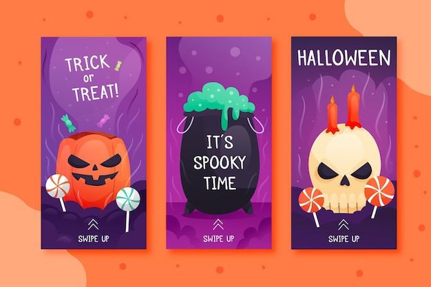 Colección de historias de instagram de halloween