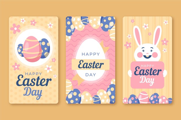 Colección de historias de instagram de pascua