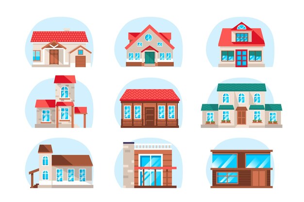 Colección hogar diseño plano