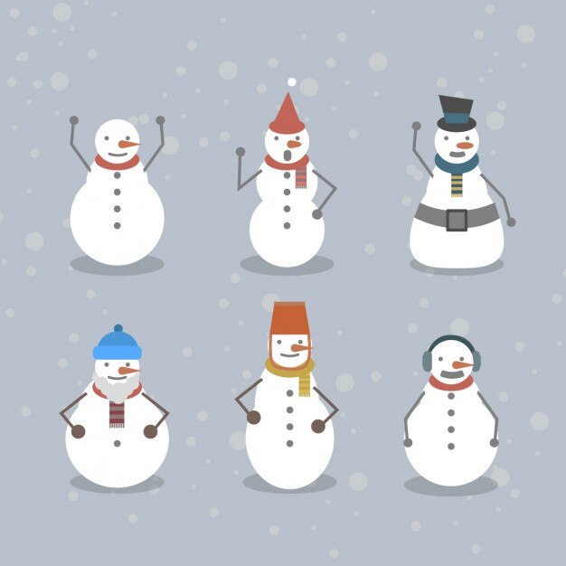 Colección de hombres nieve graciosos