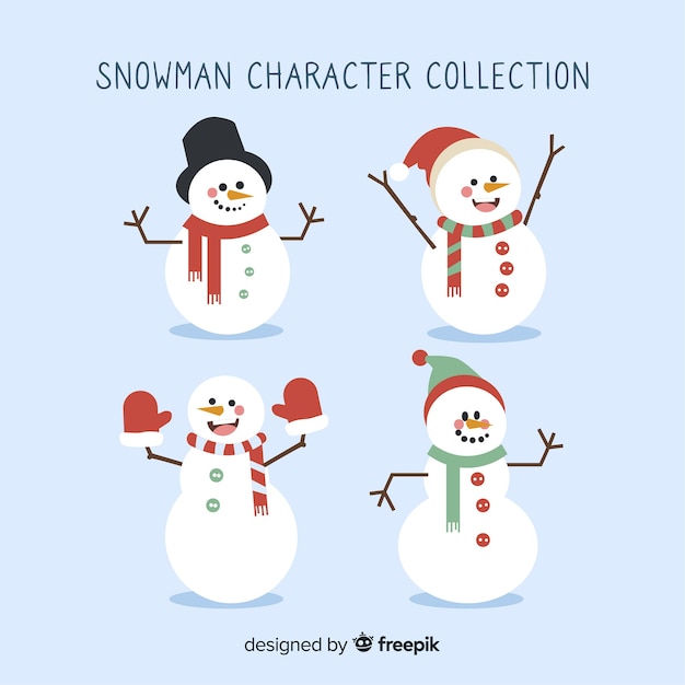 Colección de hombres de nieve