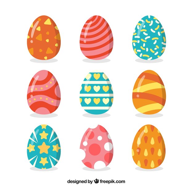 Colección de huevos de pascua