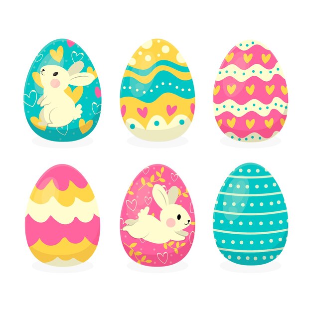 Colección de huevos de pascua