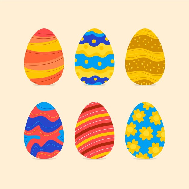 Colección de huevos de pascua