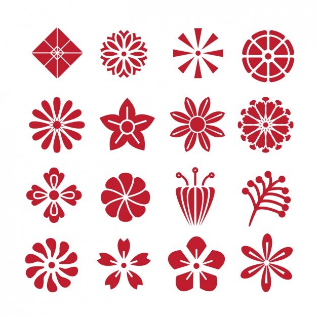 Colección de iconos abstractos