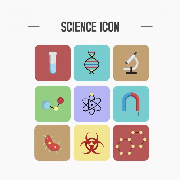 Colección de iconos de ciencia