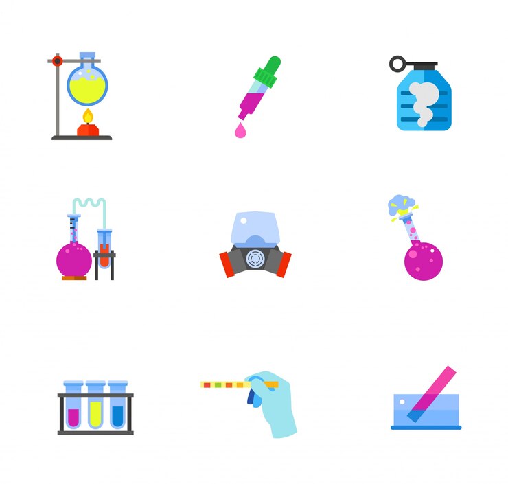 Vector gratuito colección de iconos científicos