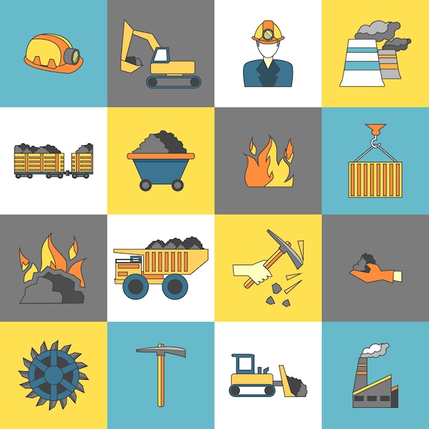 Vector gratuito colección de iconos de construcción