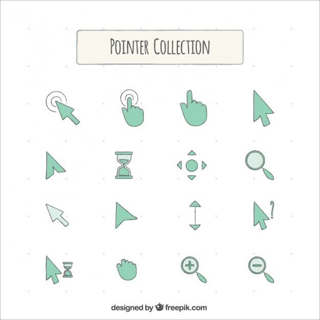 Colección de iconos dibujados a manos 
