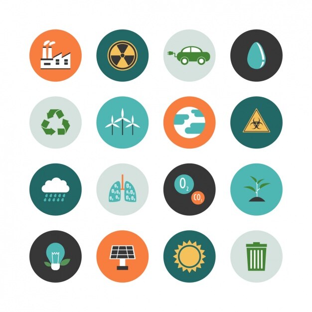 Colección de iconos de ecología