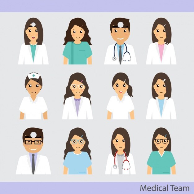 Colección de iconos del equipo médico