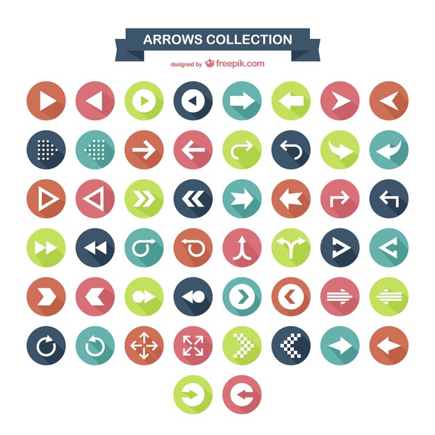 Colección de iconos de flechas