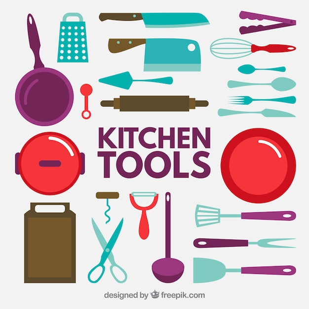 Colección de iconos de herramientas de cocina