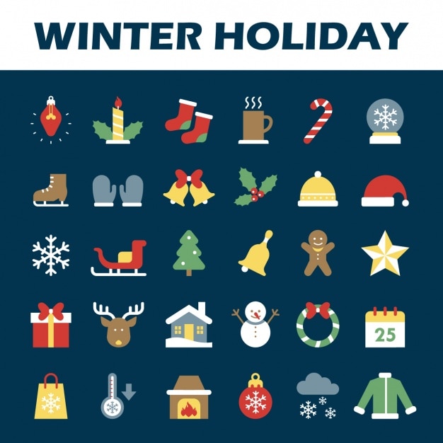 Colección de iconos de Navidad
