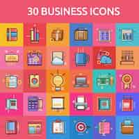 Vector gratuito colección de iconos de negocio