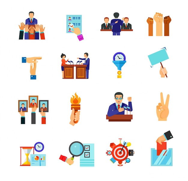 Vector gratuito colección de iconos de negocios