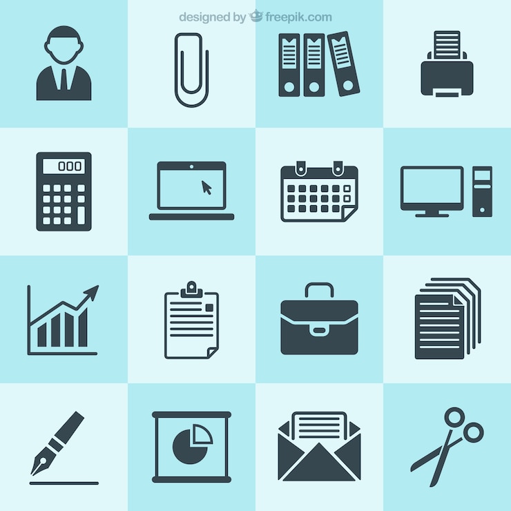 Vector gratuito colección de iconos de negocios