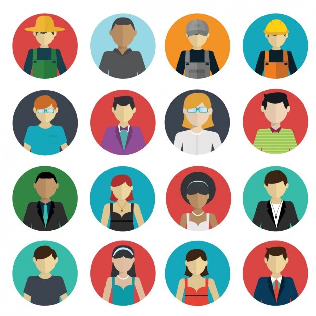 Colección de iconos de personas