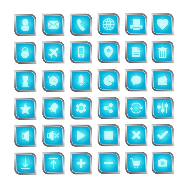 Colección de iconos de smartphone