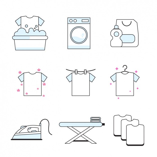 Colección de iconos de tareas domésticas