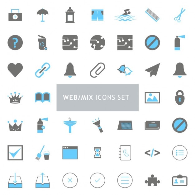 Vector gratuito colección de iconos, tema web