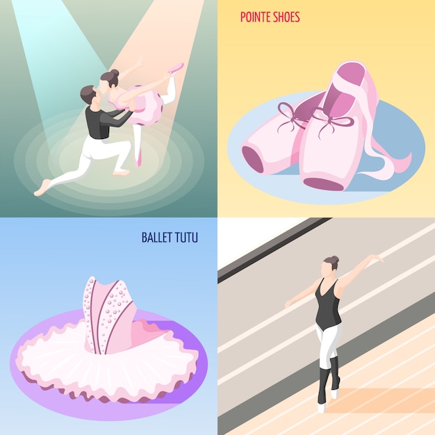 Colección de ilustración de ballet