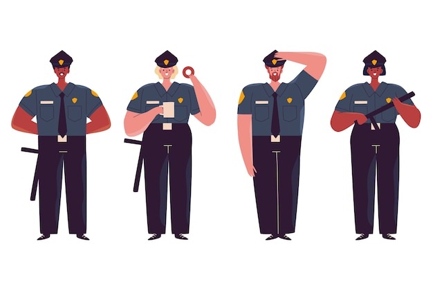 Colección de ilustración policial