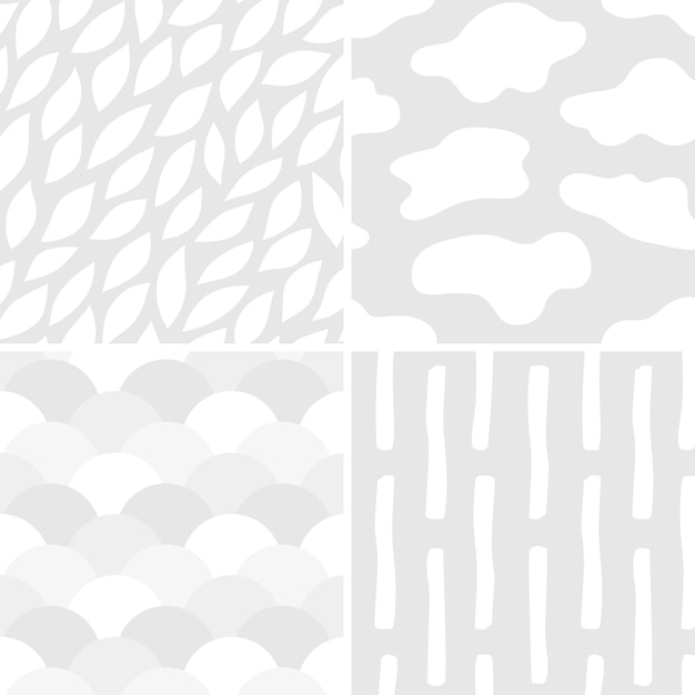 Colección de ilustración de vectores patrón simple