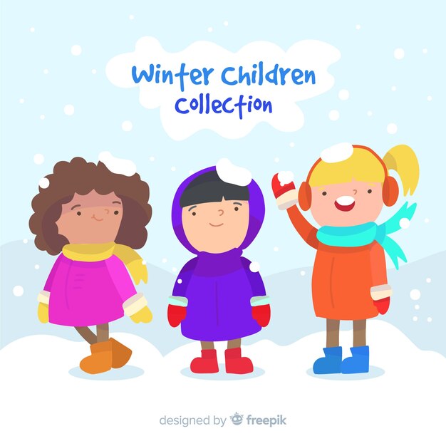 Colección infantil de invierno