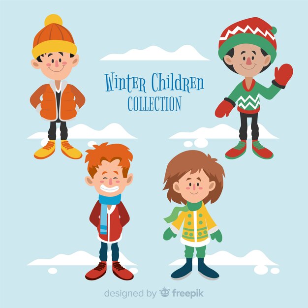 Colección infantil de invierno