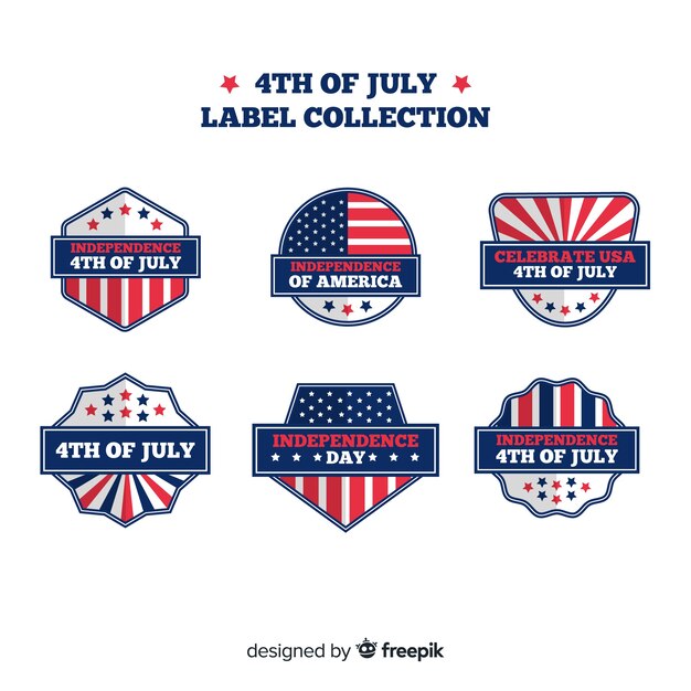 Colección de insignias del 4 de julio