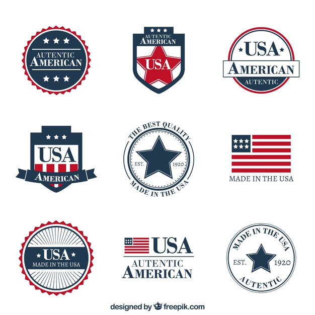 Colección de insignias americanas