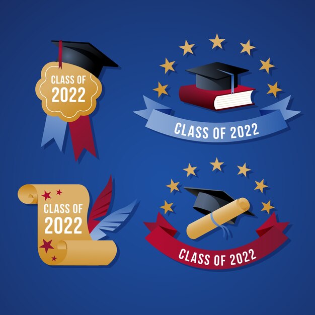 Colección de insignias de clase degradada de 2022