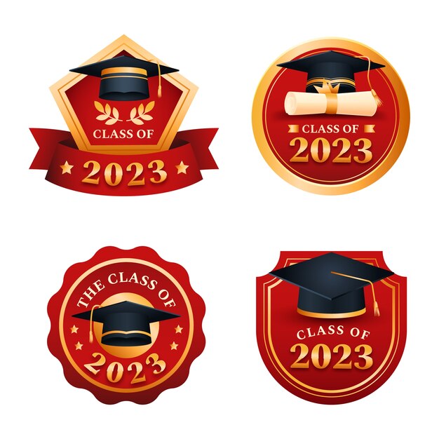 Colección de insignias de clase degradada de 2023