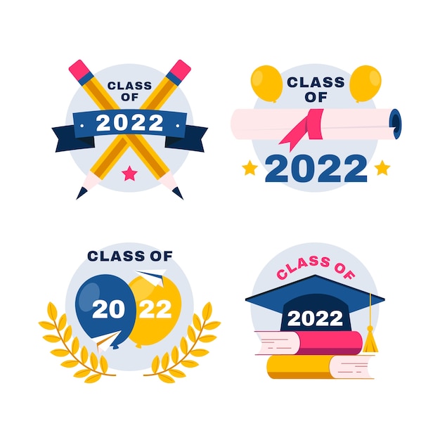 Colección de insignias de clase plana de 2022