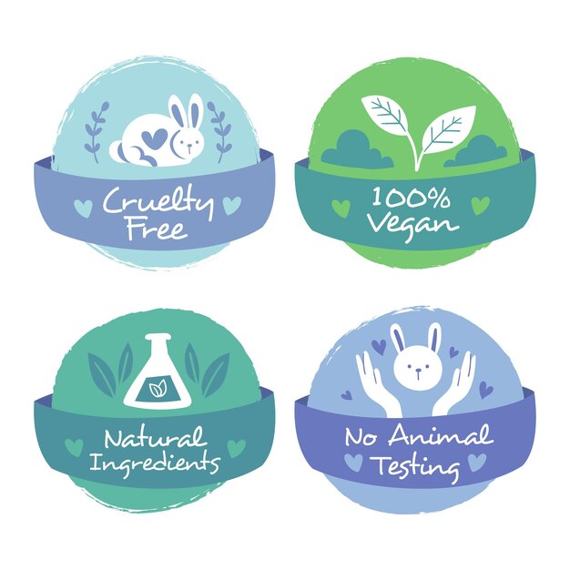Colección de insignias sin crueldad