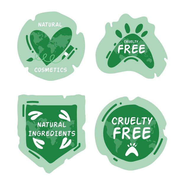 Colección de insignias sin crueldad