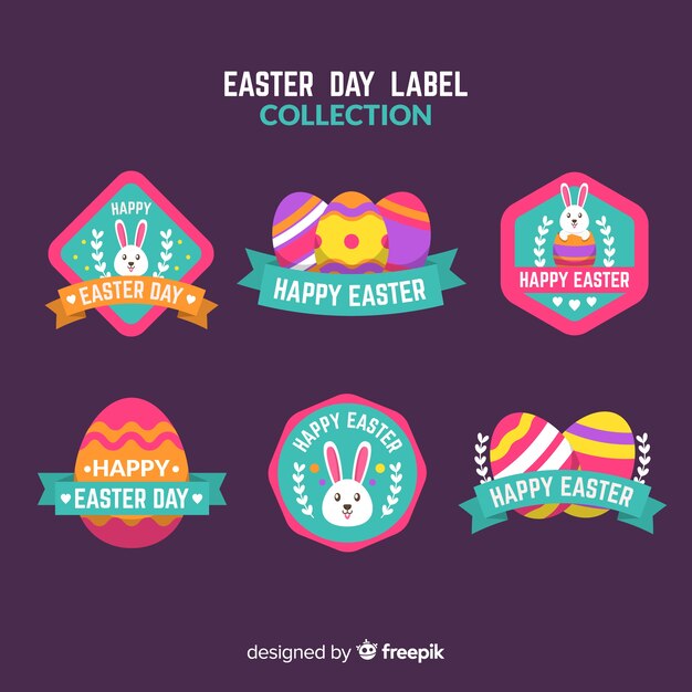 Colección de insignias del día de pascua