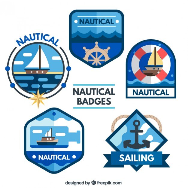 Colección de insignias náuticas