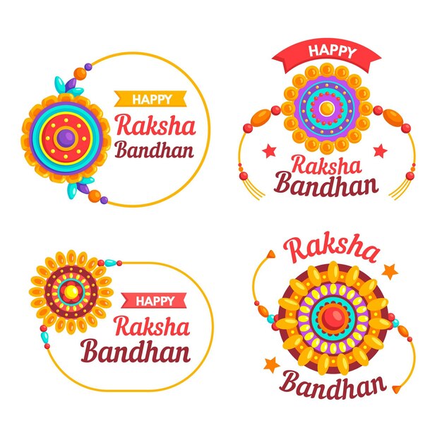 Colección de insignias de raksha bandhan