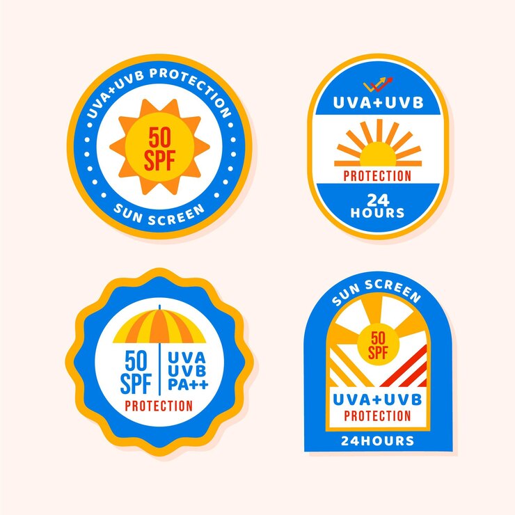 Vector gratuito colección de insignias ultravioleta creativas.